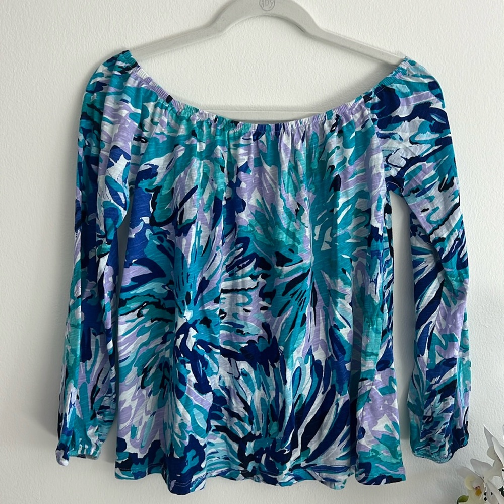 Lilly pulitzer off shoulder top
